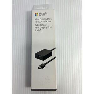 Microsoft Surface VGA Adapter, Black New Mini DisplayPort To VGA New